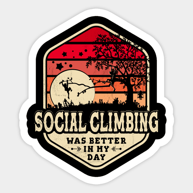 Social Climbing Sticker by ACraigL